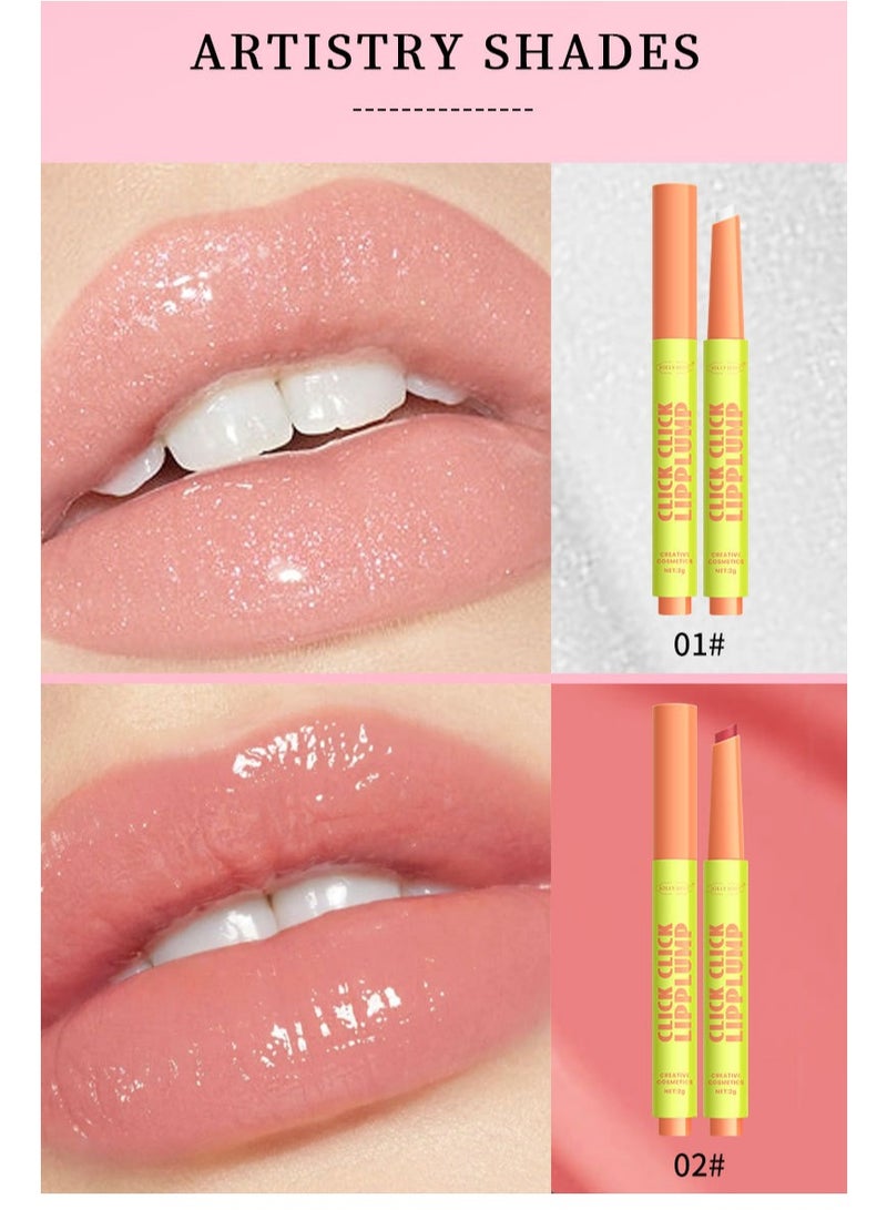 جولي جوجو أحمر شفاه لامع مكون من 8 ألوان، يرطب الشفاه ويضفي عليها سحرًا ولونًا، ينعم الشفاه الجافة، مما يؤدي إلى لمسة نهائية لامعة ومصبغة، 8 قطع - Image 5