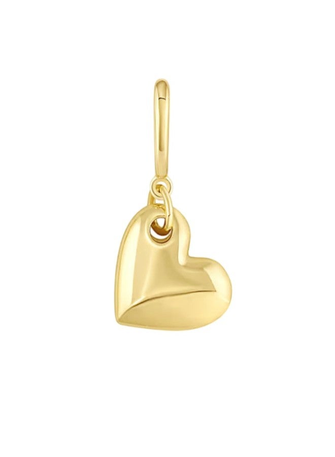 gorjana - Lou Heart Parker Charm - 18k Gold Plated Brass - Elegant Heart Design - Easy Hinge Closure - Personalize Your Jewelry - Lightweight Comfort - Image 1