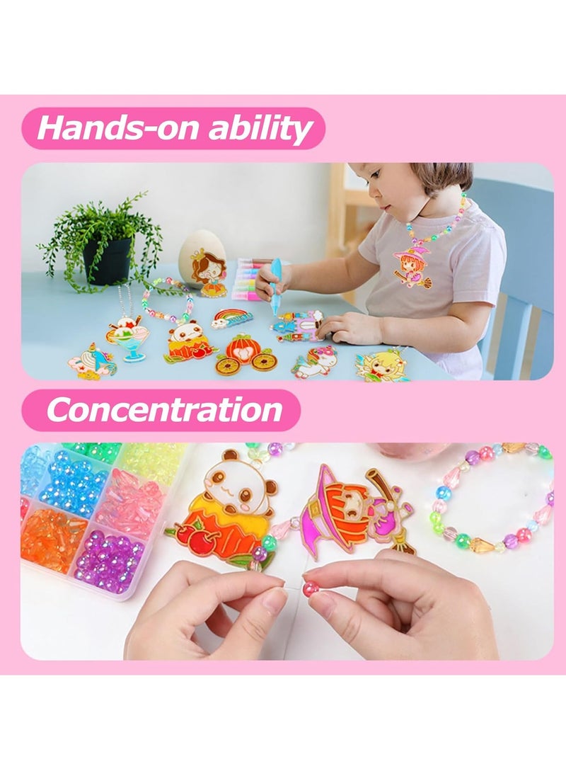 MUMS PLANET Painted Window Art for Kids Suncatcher Kit, , Creative Color Adhesive Painting , DIY Stained Acrylic Painting Kids Toys for Girls Toy  - Image 4