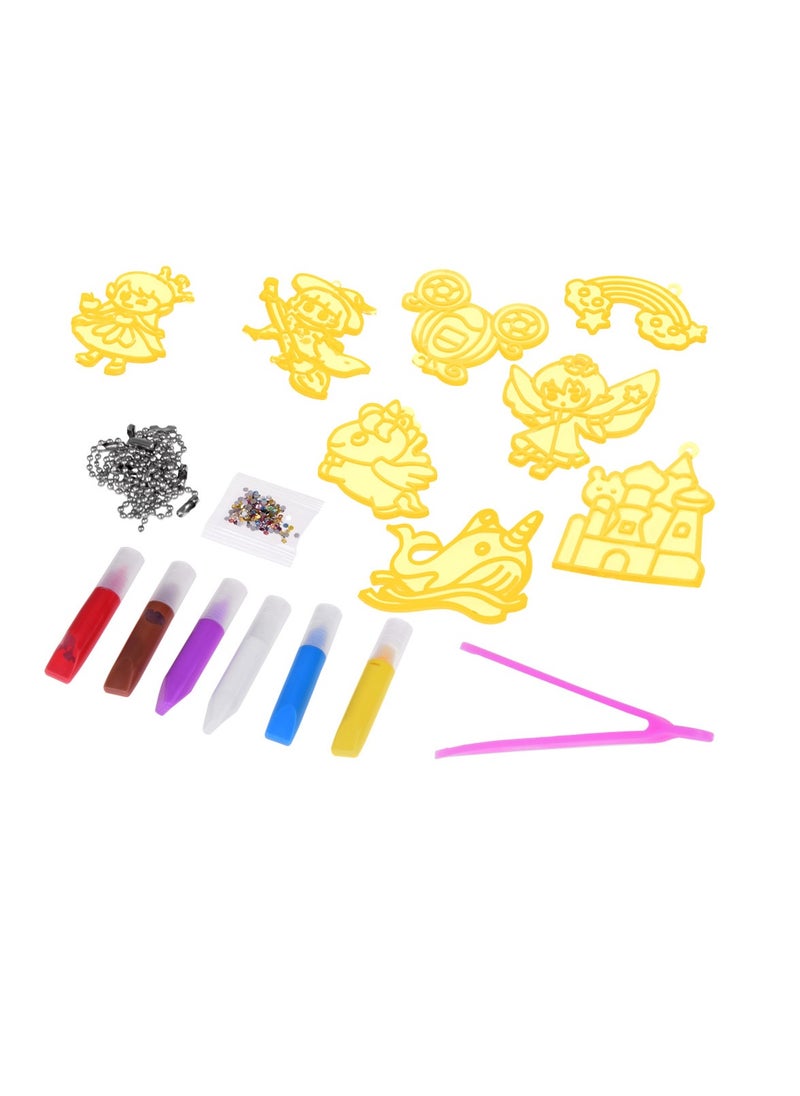 MUMS PLANET Painted Window Art for Kids Suncatcher Kit, , Creative Color Adhesive Painting , DIY Stained Acrylic Painting Kids Toys for Girls Toy  - Image 3