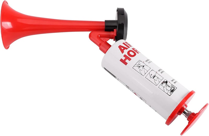 AOLIHAN Handheld Air Horn, Aluminum+ABS Portable Handheld Air Pump Horn, Loud Noise Maker Safety Horn for Boats Cars Sporting Events Camping Universal Reusable Eco-Friendly - Image 1