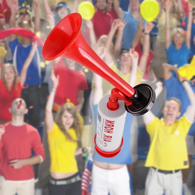 AOLIHAN Handheld Air Horn, Aluminum+ABS Portable Handheld Air Pump Horn, Loud Noise Maker Safety Horn for Boats Cars Sporting Events Camping Universal Reusable Eco-Friendly - Image 4