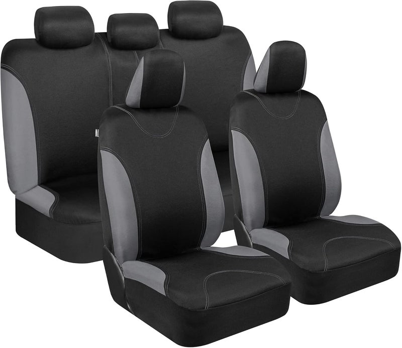Bdk Ultrasleek Gray Seat Covers For Cars Full Set - Image 1