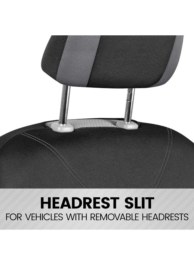 Bdk Ultrasleek Gray Seat Covers For Cars Full Set - Image 4