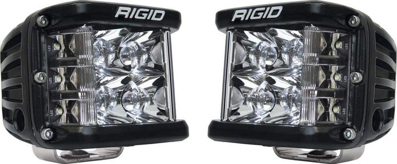 مجموعة مصابيح رigid Industries DSS PRO Spot مزدوجة الجوانب من 2 غلاف أسود