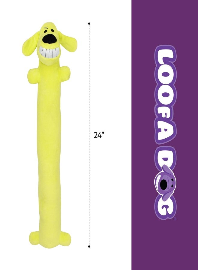 Multipet Original Loofa Dog Plush Toy - Squeaky Toy for All Dogs - Extra Soft Plush - Stuffed Animal Dog Toys for Playing (1 Count, 24”, Random Color Surprise) - Image 4