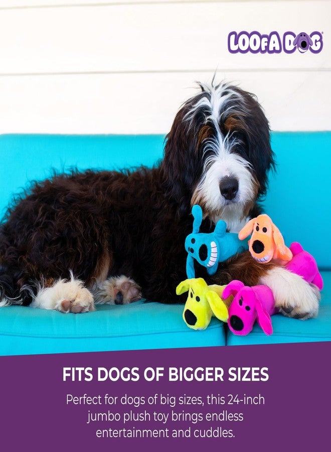 Multipet Original Loofa Dog Plush Toy - Squeaky Toy for All Dogs - Extra Soft Plush - Stuffed Animal Dog Toys for Playing (1 Count, 24”, Random Color Surprise) - Image 5
