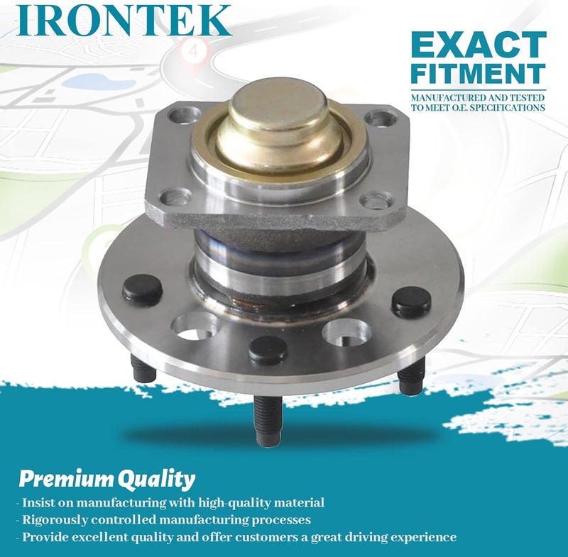 IRONTEK 513018x2 Rear Wheel Hub and Bearing Assembly for Chevrolet, Cadillac, Buick, Oldsmobile, Pontiac FWD - Image 4