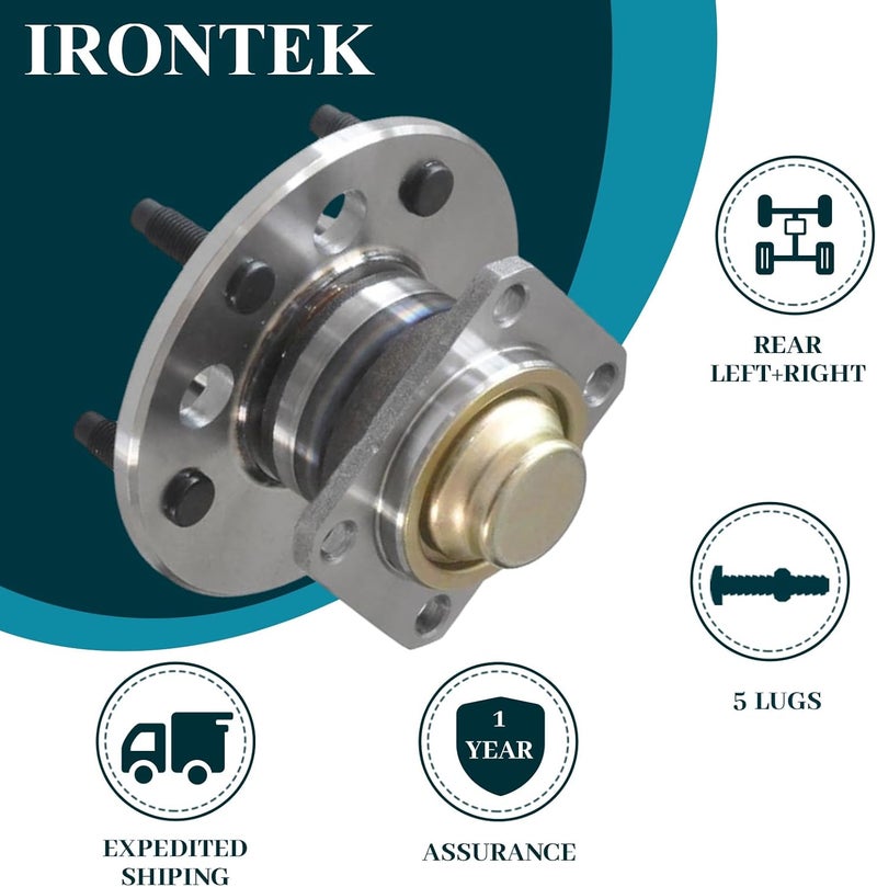 IRONTEK 513018x2 Rear Wheel Hub and Bearing Assembly for Chevrolet, Cadillac, Buick, Oldsmobile, Pontiac FWD - Image 2