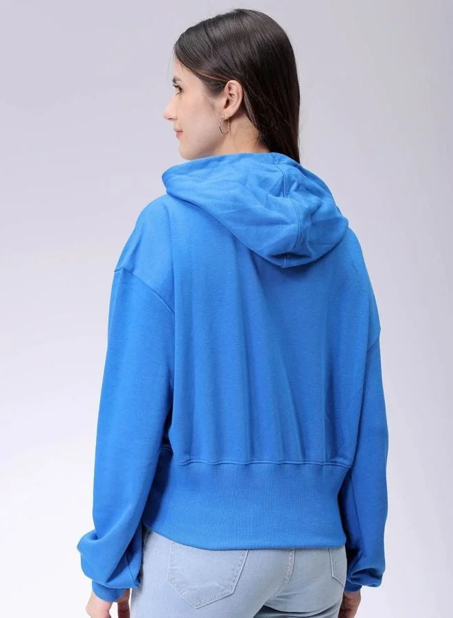 Freehand  Women Regular Fit Solid Hooded Neck Long Sleeve Balloon Sweatshirt for Women | Best Price UAE