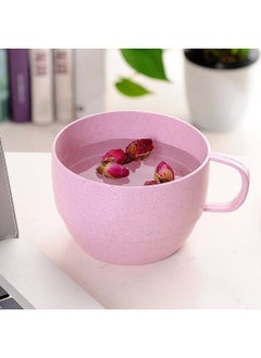 Generic Wheat Straw Coffee Cup Creative Household Small Fresh Milk Cup Gift Wheat Flavor Plastic Cup Mouthwash Cup Wholesale-Color:Blue-Capacity:300-450ml #400 A Box  - Image 5