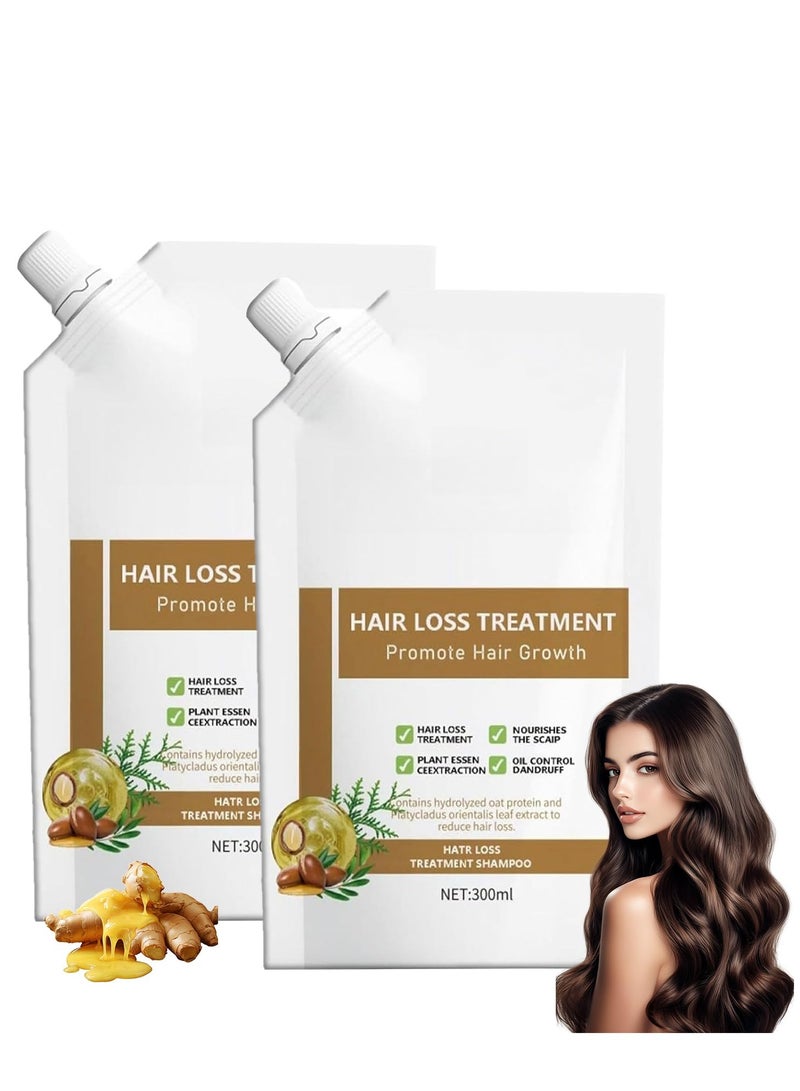 2 PCS Remimpi Anti Hair Loss Shampoo - Routine Shampoo for Women Hair Loss, Rich in Various Plant Extracts, Anti-Hair Fall Promote Hair Growth (300ml*2) - Image 1
