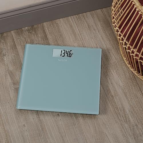 Taylor Digital Glass Bathroom Scale for Body Weight, 400 lb Capacity, Durable Tempered Glass Platform and Easy to Read, White - Image 2