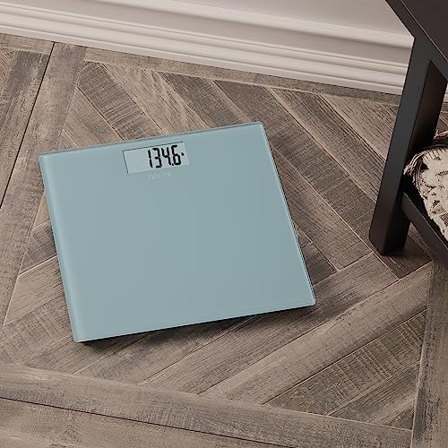 Taylor Digital Glass Bathroom Scale for Body Weight, 400 lb Capacity, Durable Tempered Glass Platform and Easy to Read, White - Image 3