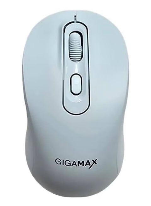 GIGAMAX G-1400 Wireless Office Mouse – Dual Mode (Wired/Wireless) with 3 Connection Options (Bluetooth + 2.4GHz + USB), 1600 DPI Precision, Rechargeable Long-Life Battery, Ergonomic 4-Button Design, Compatible with PC, Laptop & Mac