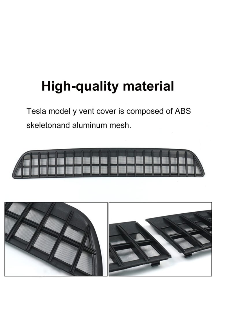 Excefore Vent Cover for Tesla Model Y, Air Conditioning Inlet Protective Cover for Tesla Model Y, Intake Inlet Vent Grille Cover, Suitable for Model Y Accessories 2023 2022 - Image 5