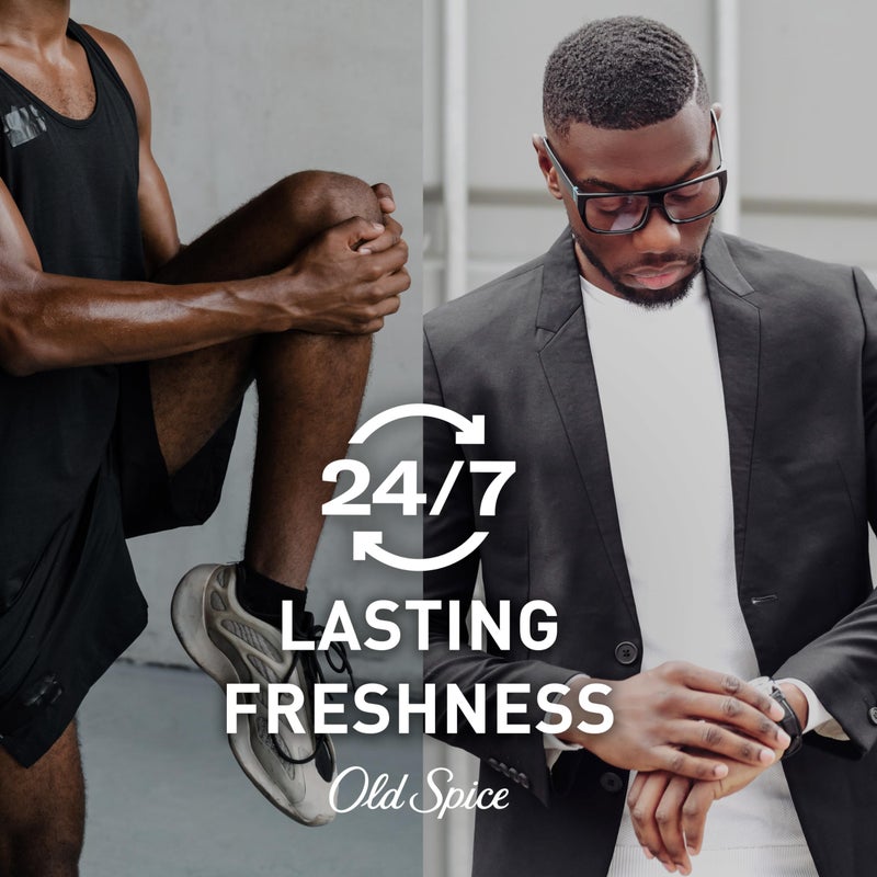 Old Spice مزيل عرق أولد سبايس خالي من الألمنيوم للرجال، حماية من الروائح على مدار 24/7، انتعاش دائم ورائحة تدوم، ينزلق بسلاسة، رائحة سواجر مع رائحة خشب الأرز، 3.0 أونصة (عبوة من 2) - Image 4