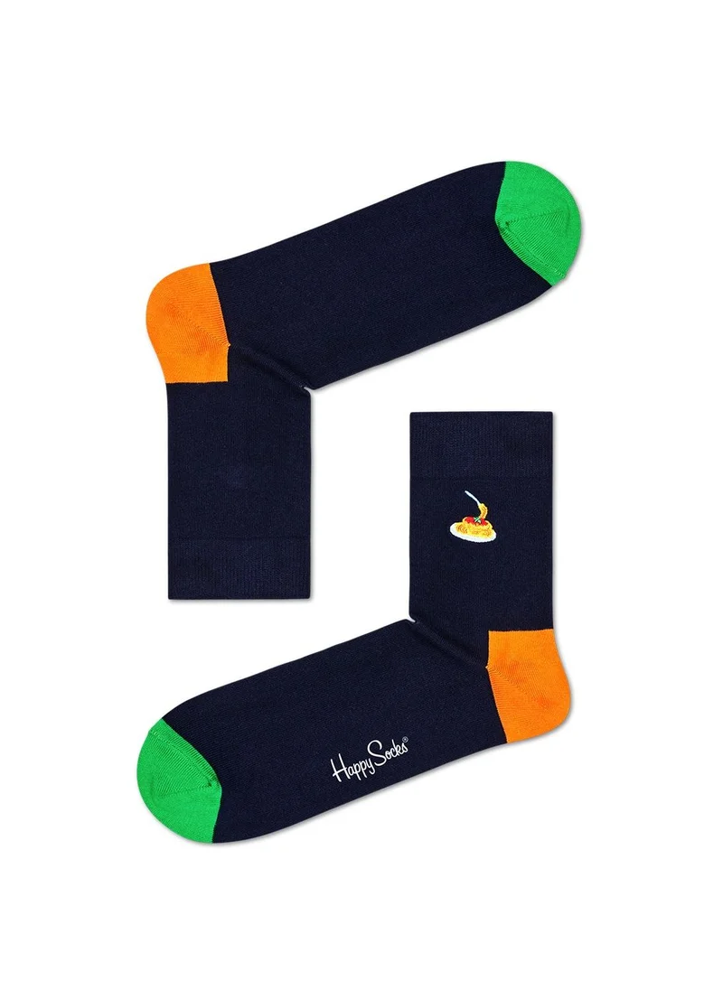 Happy Socks EMBROIDERY PASTA 1/2 CREW SOCK