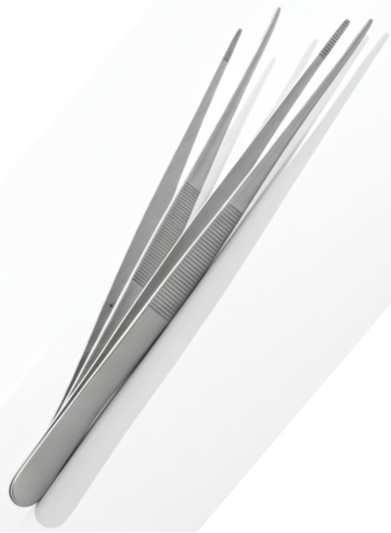 تنم مجموعة ملاقط أنسجة عدد 3 | ملقط جراحي من الفولاذ المقاوم للصدأ | استخدام طبي وأسنان - Image 2