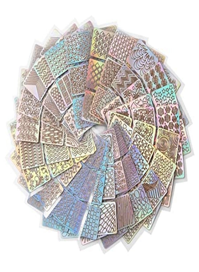 TREXEE Nail Art Paint Kit -15 Nail Brushes,5 Nail Dotting Pen,10 Adhesive Nail Striping Tape 1Tipping guide Waterproof Self Adhesive Nail Art Stencil Stickers Manicure Tool Set (nail art kit) - Image 2