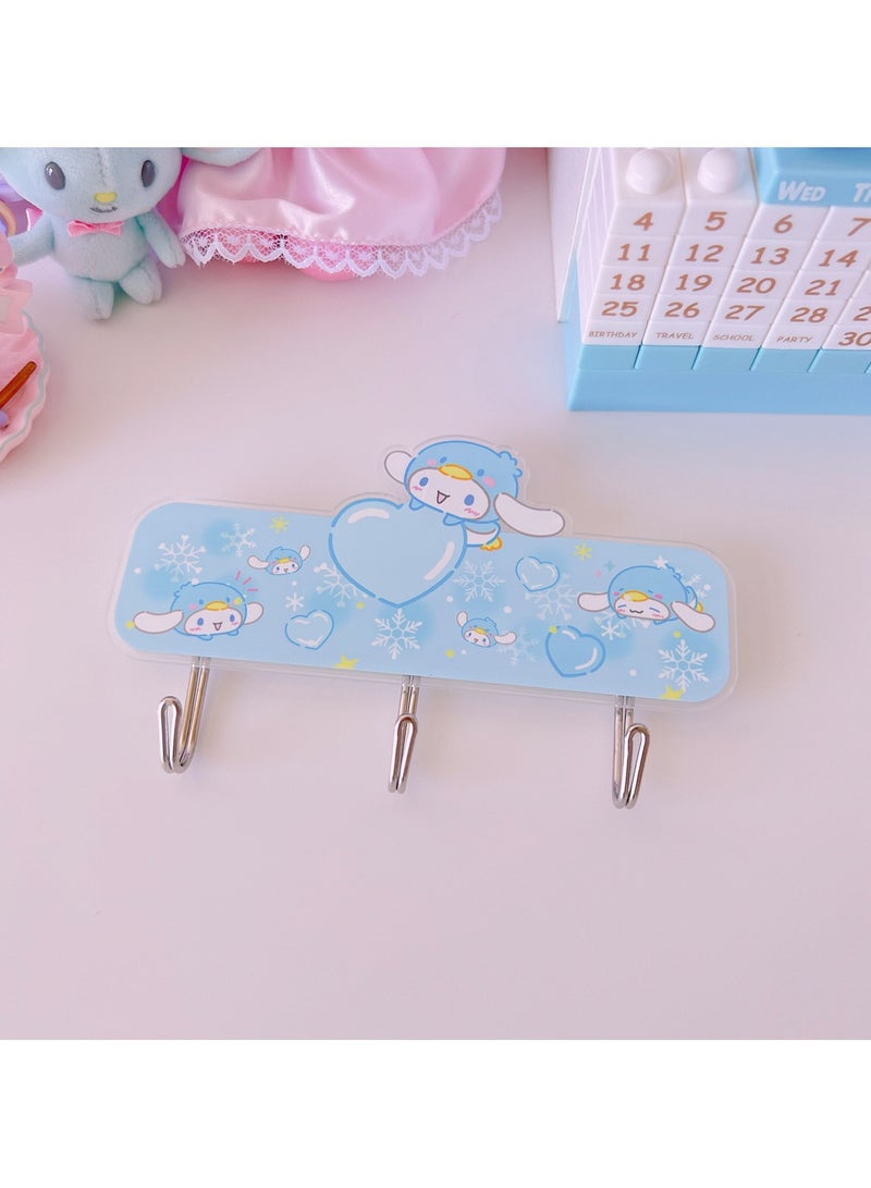 عام 4 قطع خطافات مفاتيح حائط كرتونية كرتونية لتعليق خطافات مفاتيح حائط كوايي لغرفة نوم الحمام خطافات لاصقة مبتكرة - Image 3