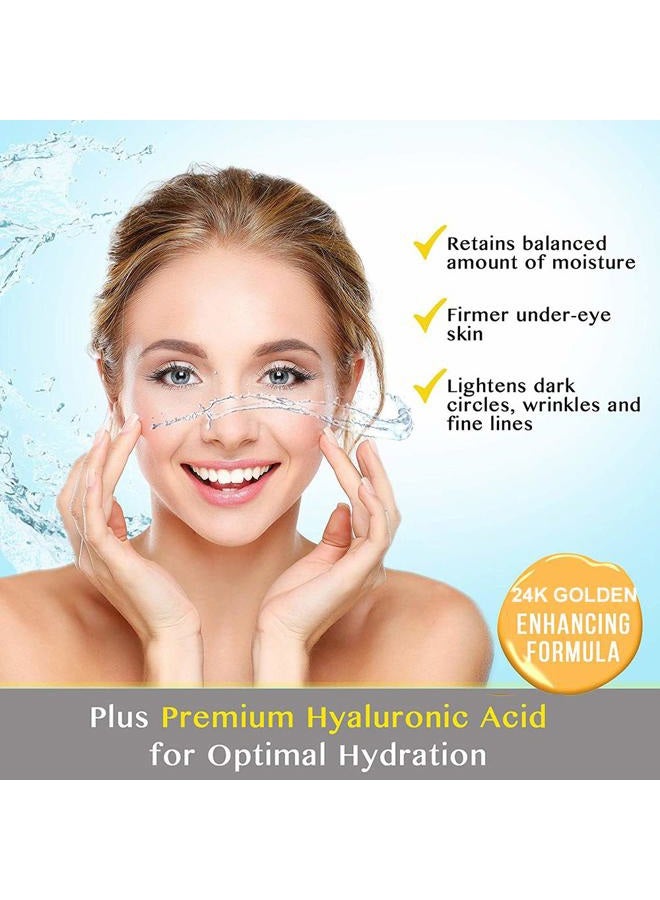 Felico Under Eye Patches, 24K Gold Eye Mask, 60PCS Under Eye Mask, Collagen Gel Pads Patch Treatments for Lighten Wrinkles Puffy Eyes Dark Circles Anti-Aging Moisturizing, Fine Lines Eye Bags Women Men - Image 4