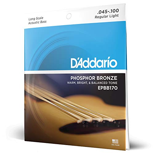 D'Addario EPBB170 Phosphor Bronze Acoustic Bass Strings, Long Scale, 45-100 - Image 2