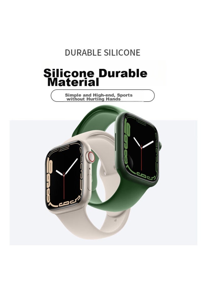 Wei Qiantu Weiqiantu Compatible Apple Watch Band For Apple Iwatch S10/s9/8, 7/6/ultra2 Sports Silicone Watch Strap For Men, 42/44/45/49mm - Image 4