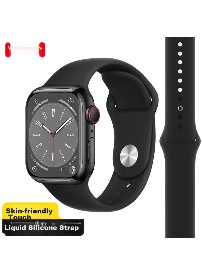 Wei Qiantu Weiqiantu Compatible Apple Watch Band For Apple Iwatch S10/s9/8, 7/6/ultra2 Sports Silicone Watch Strap For Men, 42/44/45/49mm - Image 1
