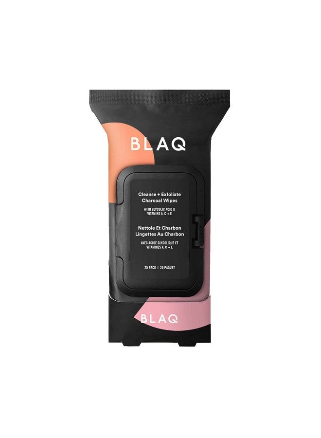 Blaq Laq Activated Charcoal Face Wipes Dual Sided Charcoal Facial Cleansing Wipes Makeup Remover Wipes Exfoliating Aha Face Wipes Pore Cleansing Acne Face Wipe Travel Size Face Wash Cloth 25 Pcs  - Image 2