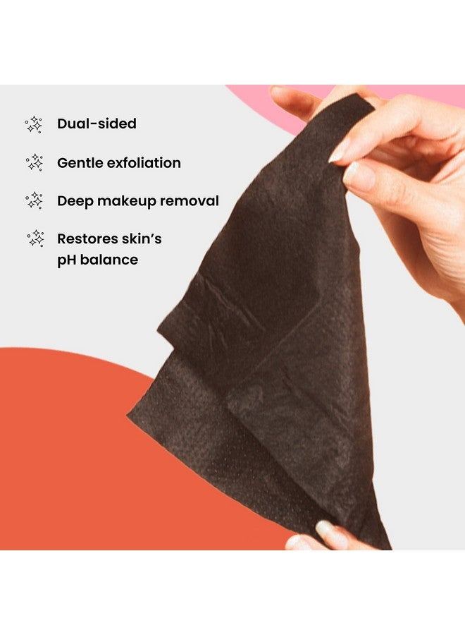 Blaq Laq Activated Charcoal Face Wipes Dual Sided Charcoal Facial Cleansing Wipes Makeup Remover Wipes Exfoliating Aha Face Wipes Pore Cleansing Acne Face Wipe Travel Size Face Wash Cloth 25 Pcs  - Image 5