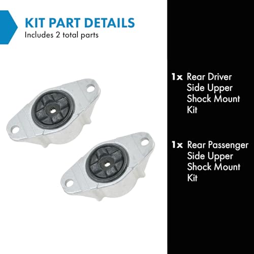 TRQ تركيب دعامة الصدمة العلوية الخلفية TRQ للسائق والراكب - مجموعة من قطعتين لسيارات فورد إيسكيب 2013-2017 / فورد فوكس 2012-2017 / C-Max 2013-2017 / MKC 2015-2016 / مازدا3 2004-2013 / مازدا5 2006-2010 - Image 2