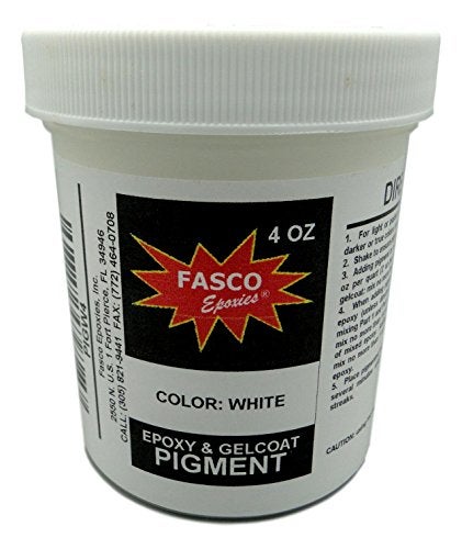 Fasco White Pigment for Epoxy Resin, Gelcoat, Paint - 4 oz - Image 3
