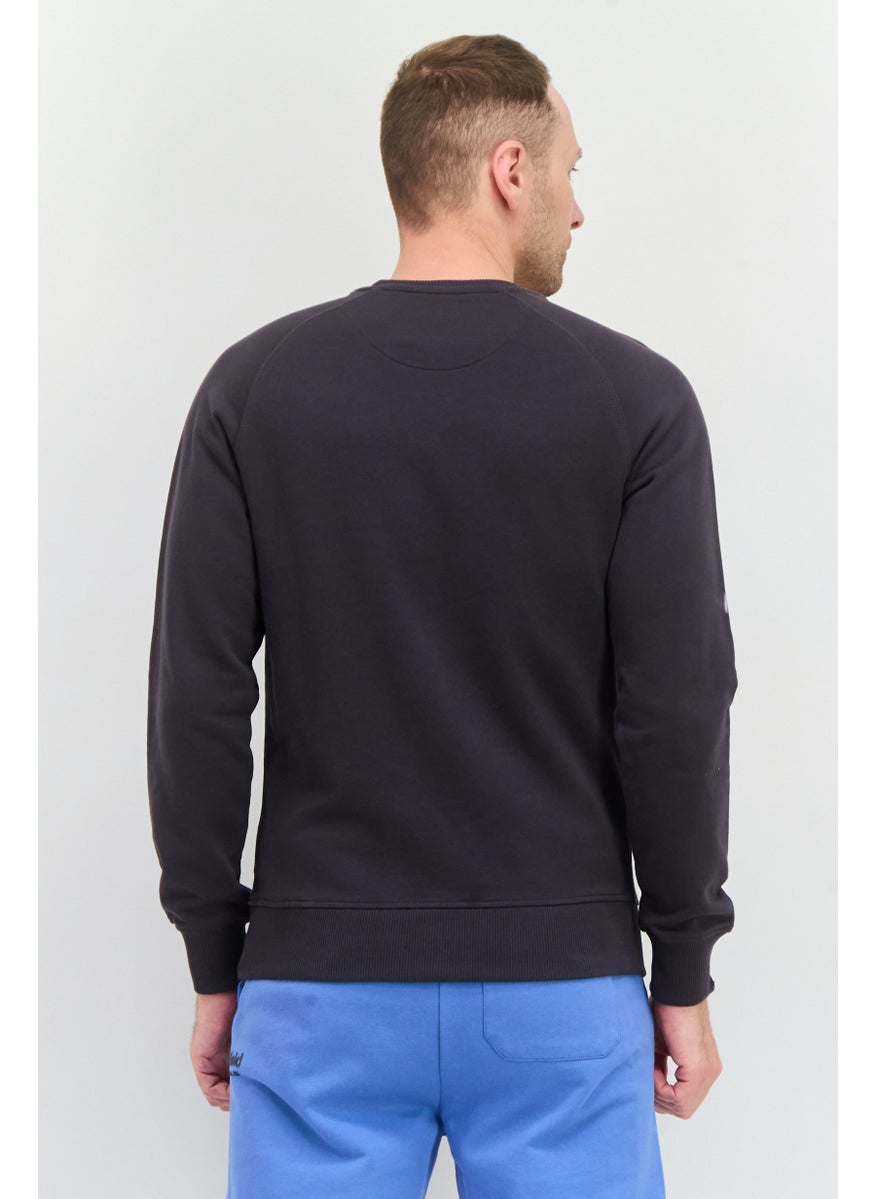 Penfield - Men Crew Neck Brand Logo Long Sleeves Sweatshirt, Grey - Image 1