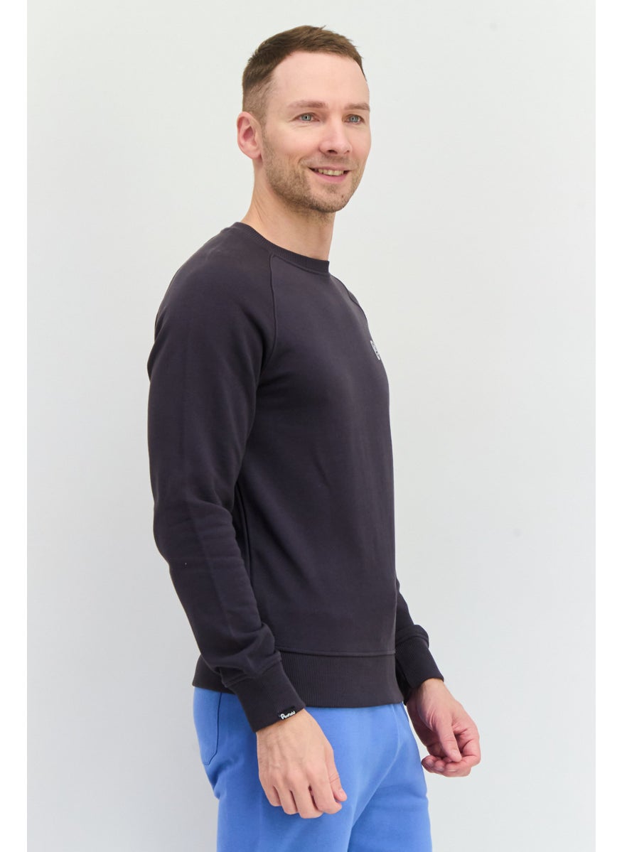 Penfield - Men Crew Neck Brand Logo Long Sleeves Sweatshirt, Grey - Image 1