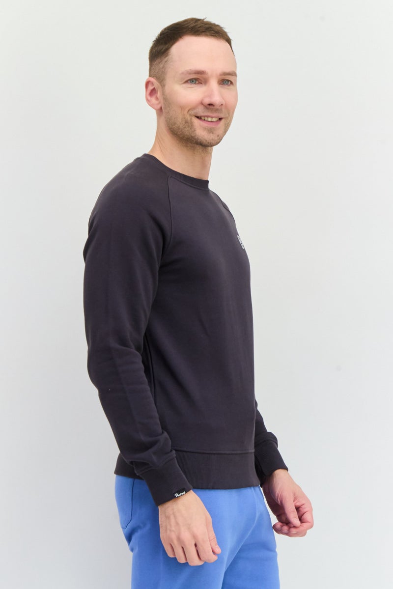 Penfield سويت شيرت رجالي بأكمام طويلة وياقة دائرية بشعار العلامة التجارية، رمادي - Image 2