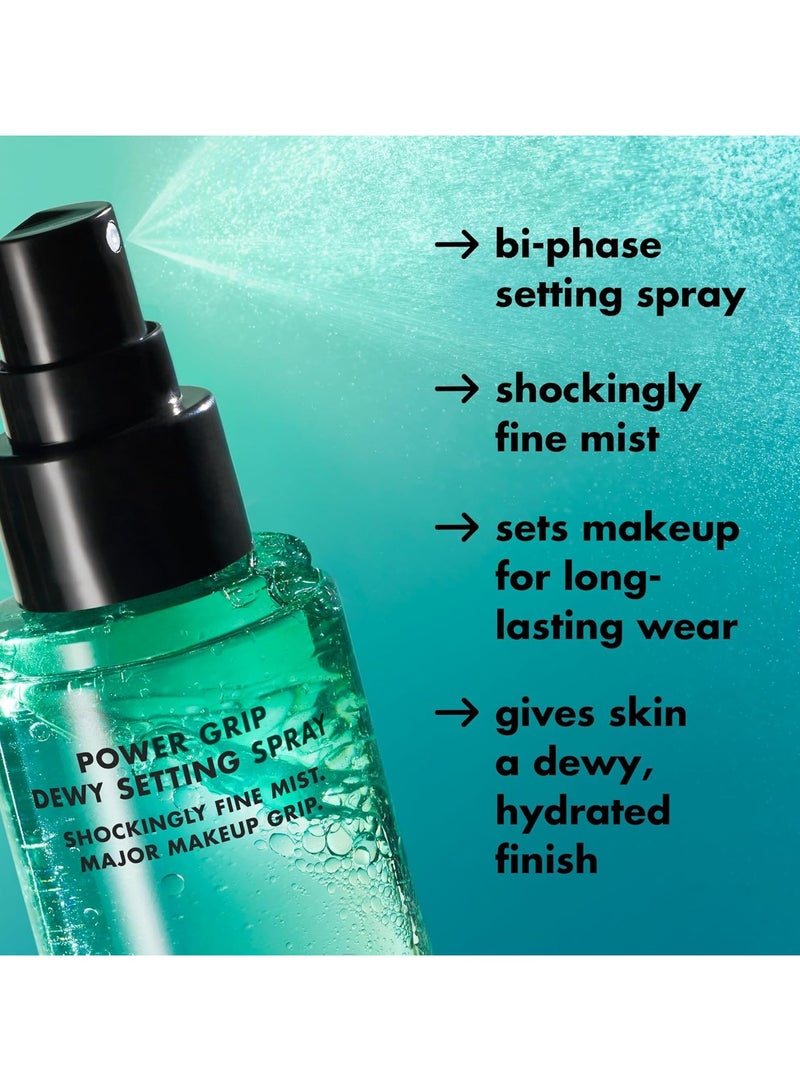 elf power grip dewy setting spray ultra fine mist with hyaluronic acid grips makeup for hydrated dewy finish vegan and cruelty free 1  - Image 4