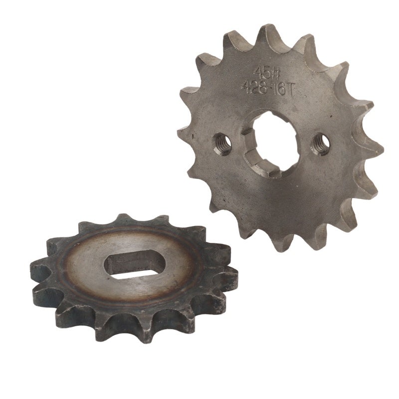 Carbon Steel Sprocket: 2 Gear Types, Lightweight Durable - Easy Installation Replacement Sprocket for Motorcycle, Bike, Industrial Mechanical Equipment - Image 2