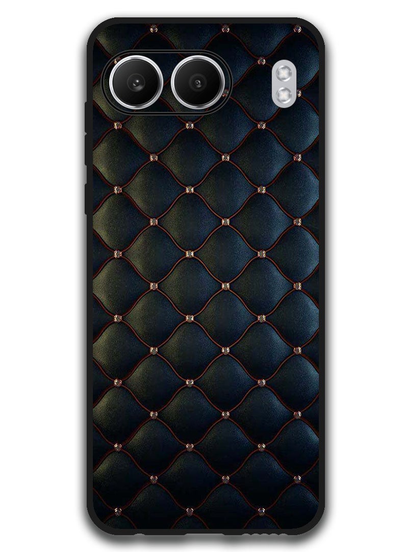 Theodor غطاء واقي مضاد للخدش ومقاوم للصدمات لهاتف OnePlus Nord 4 بتصميم قماش أسود - Image 1