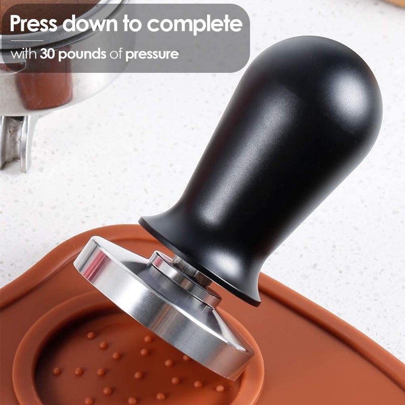 AOE 58mm Calibrated Pressure Coffee Espresso Tamper Black 11cm - Image 4