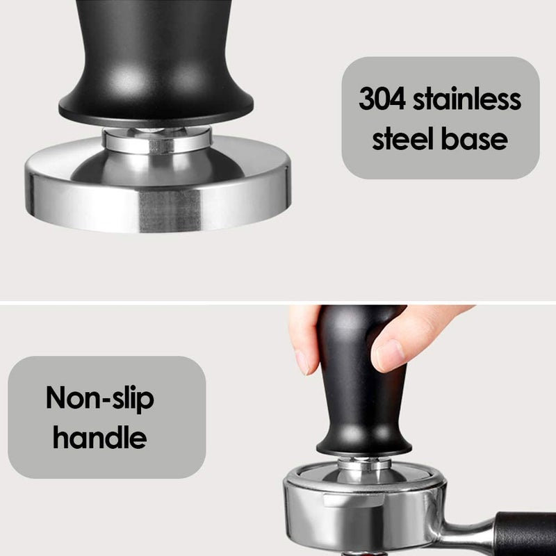 AOE 58mm Calibrated Pressure Coffee Espresso Tamper Black 11cm - Image 3