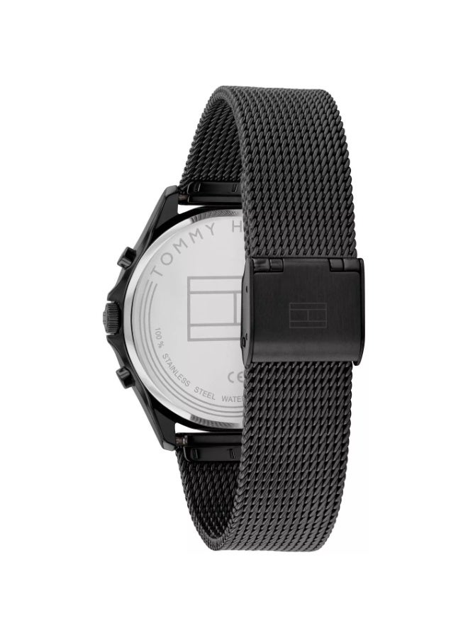 Tommy Hilfiger Quinn Women's Black Dial Stainless Steel Mesh Watch 1782485 - Image 3
