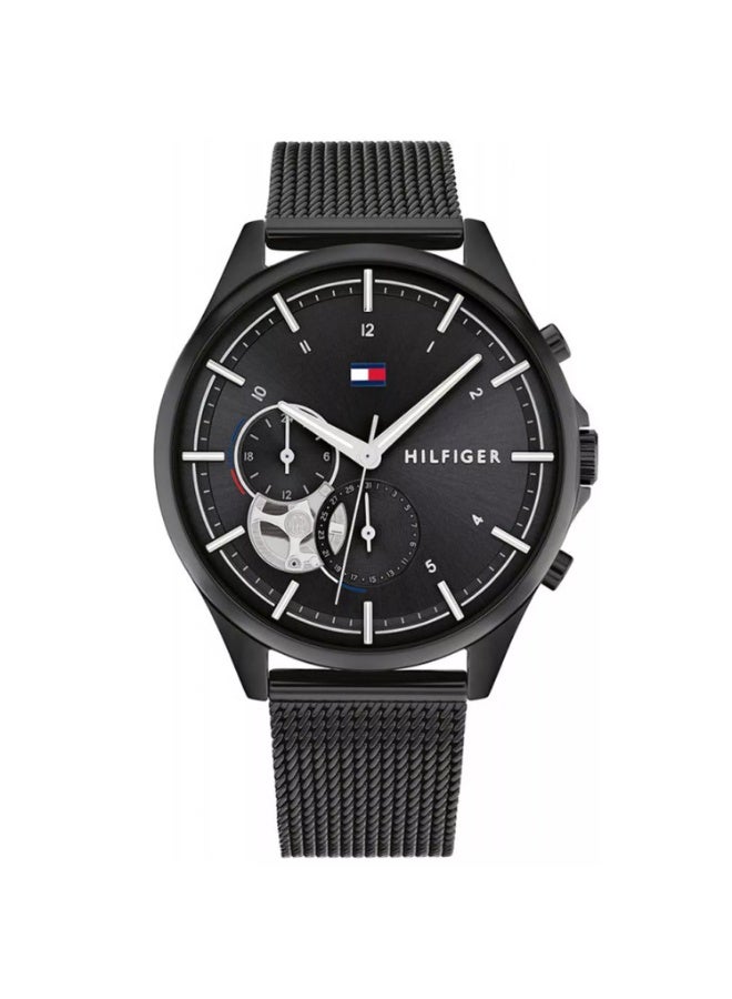 Tommy Hilfiger Quinn Women's Black Dial Stainless Steel Mesh Watch 1782485 - Image 1