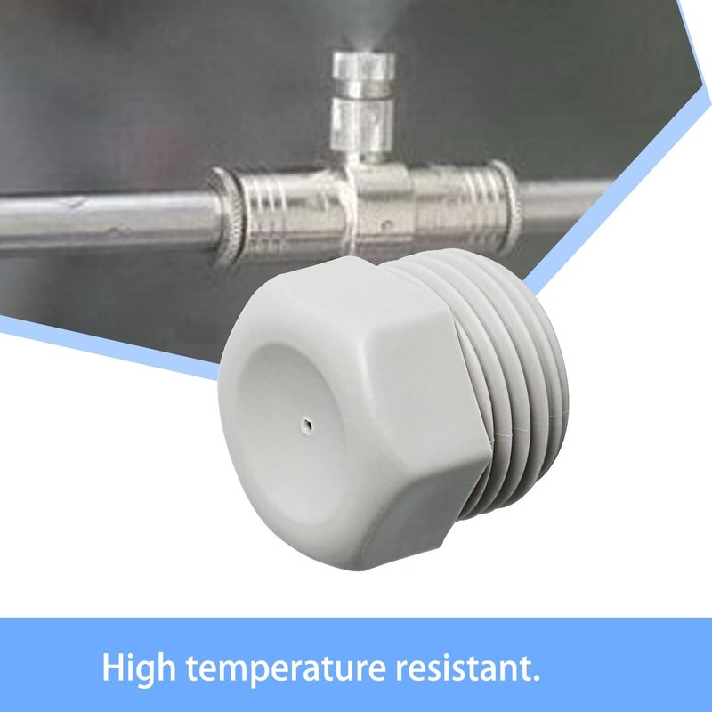 Aopin Garden Lawn Misting Nozzles PP 2mm  0079 Atomizing Mister Sprayer Nozzle Suitable For Outdoor Cooling Garden Irrigation Fountain Crop Nutrient Injection Greenhouse 8 Pcs - Image 4