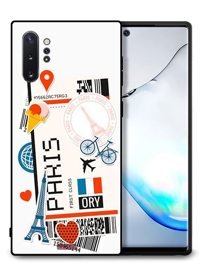 Tolwak Samsung Galaxy Note 10 Plus Protective Case Cover Paris Sticker - Image 1