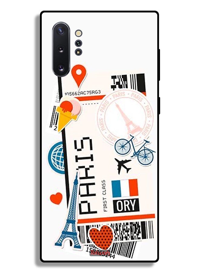 Tolwak Samsung Galaxy Note 10 Plus Protective Case Cover Paris Sticker - Image 2
