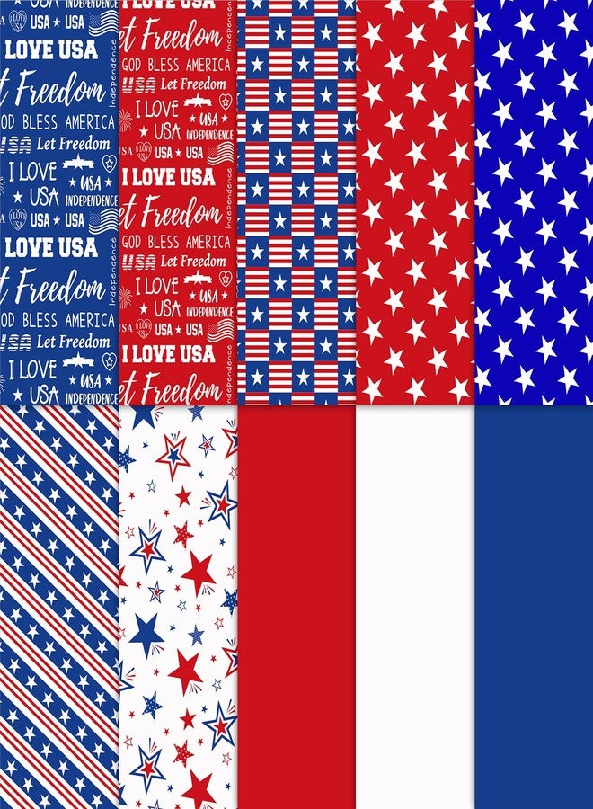SANNIX 100 Sheets 4th of July Tissue Paper Bulk Red Blue White Stars Patriotic Gift Wrapping Paper for Gift Wrapping Boxes DIY Crafts Independence Day Veterans Party Decoration 19.7 ×13.8 Inch - Image 1