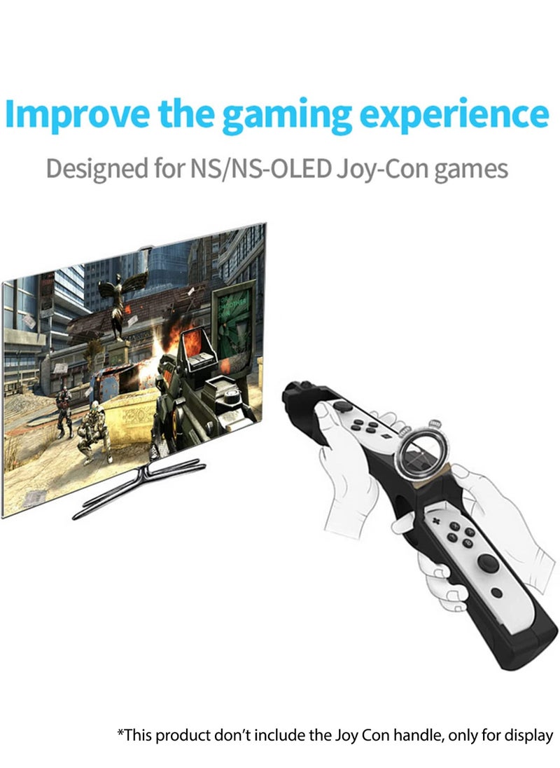 MissTiara - Shooting Games Gun Grip Cover for Nintendo Switch and Switch OLED Joy Con Controller Grip - Image 1