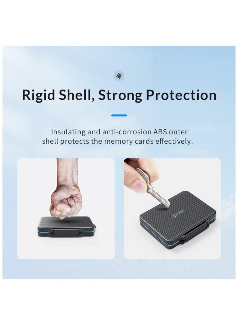 ORICO PHCD-6-BK-BP Card Reader Memory Card Digital Storage Box - Image 5