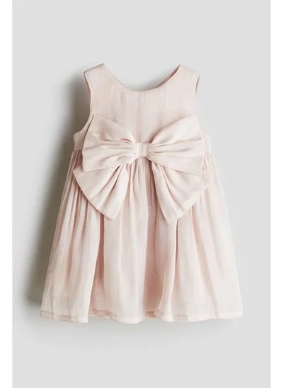 H&M Bow-detail organza dress